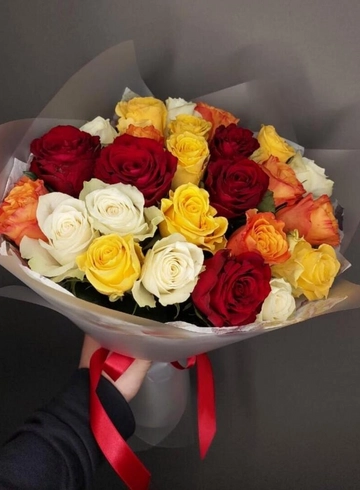 Роза Кения 25шт от интернет-магазина цветов в 