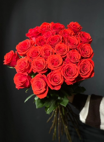 Роза красная 25 шт 60см от интернет-магазина цветов в 