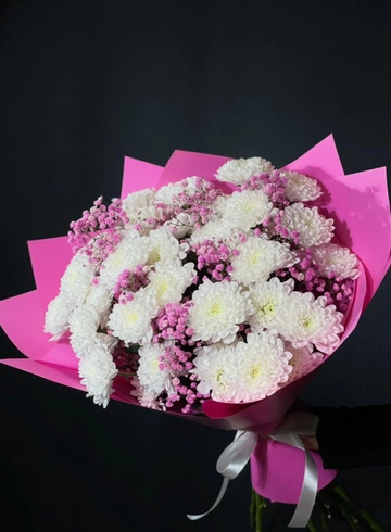 Розовый фейерверк от интернет-магазина цветов в 
