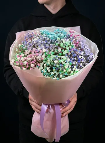 Моно букет из 11 гипсофил от интернет-магазина цветов в 